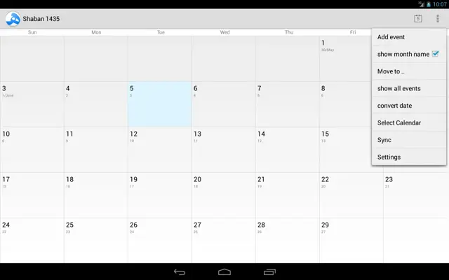 Hijri Calendar android App screenshot 9